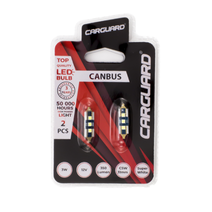 LED Sofit 31mm CAN-Bus 350lm Alb Auto Set 2 buc [2]