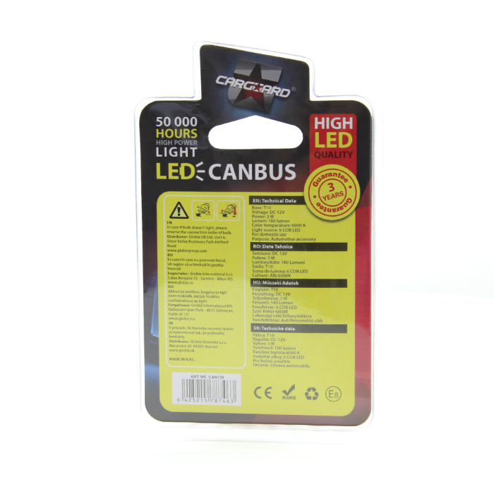 LED T10 CAN-Bus 180lm 6000K Interior Auto Set 2 buc [5]