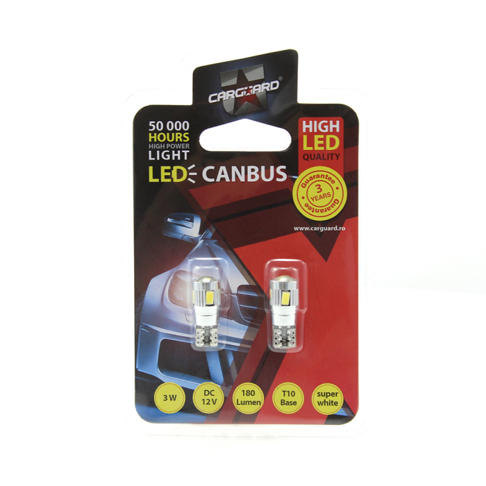 LED T10 CAN-Bus 180lm 6000K Interior Auto Set 2 buc [4]