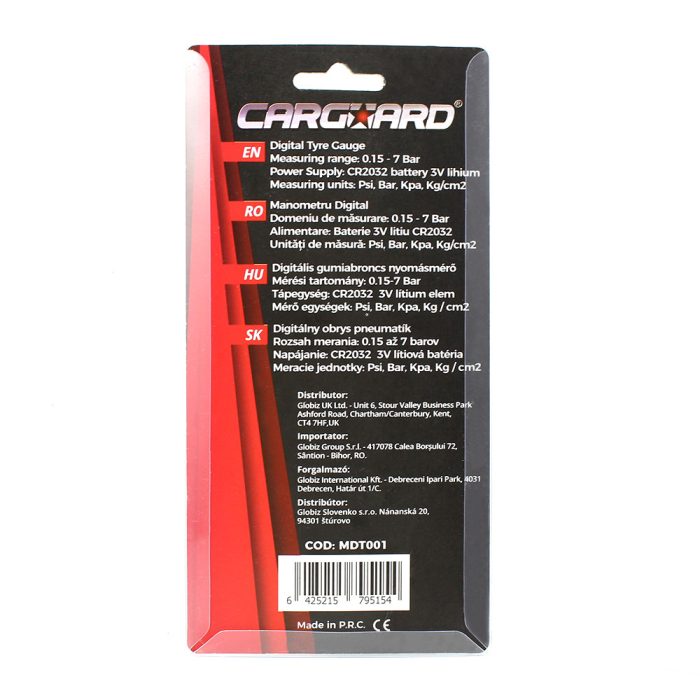 Manometru Digital Presiune Pneuri 0,15-7 Bar CarGuard [5]