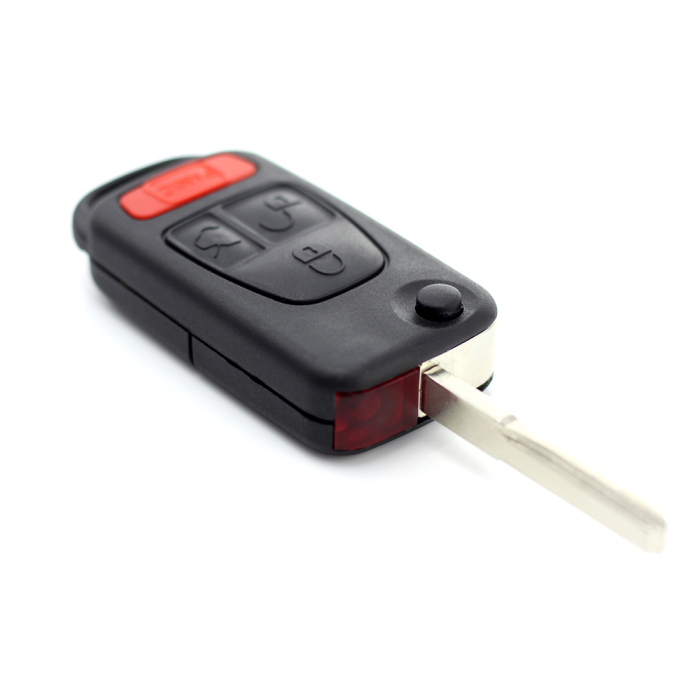 Carcasa tip cheie briceag cu 3 butoane Mercedes Benz buton panica [10]