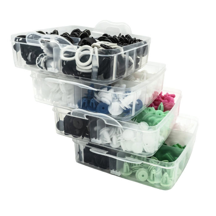 Set 470 buc cleme din plastic + 5 unelte accesorii auto [2]