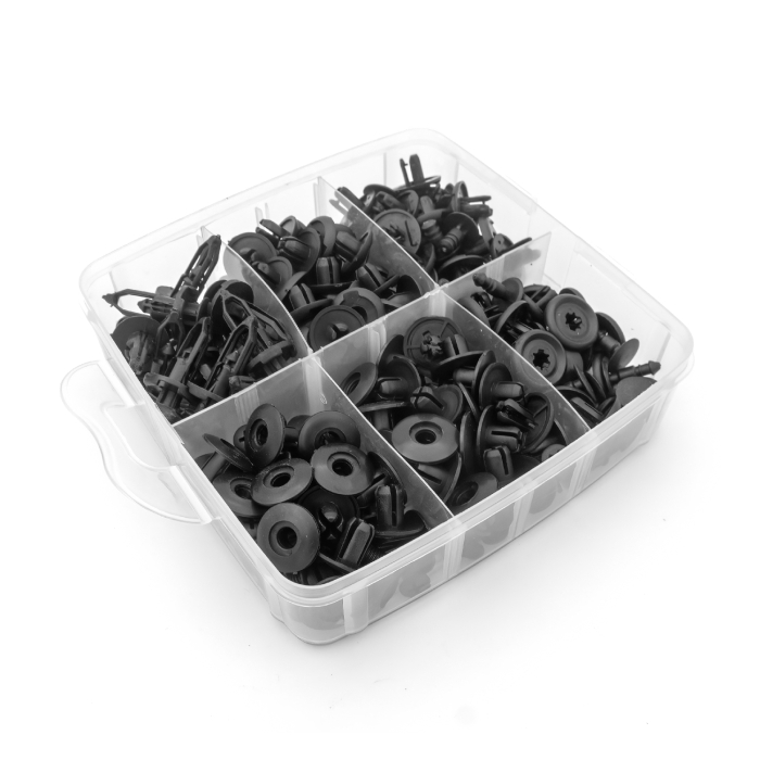 Set de 620 de Cleme din Plastic + 5 unelte accesorii auto [4]