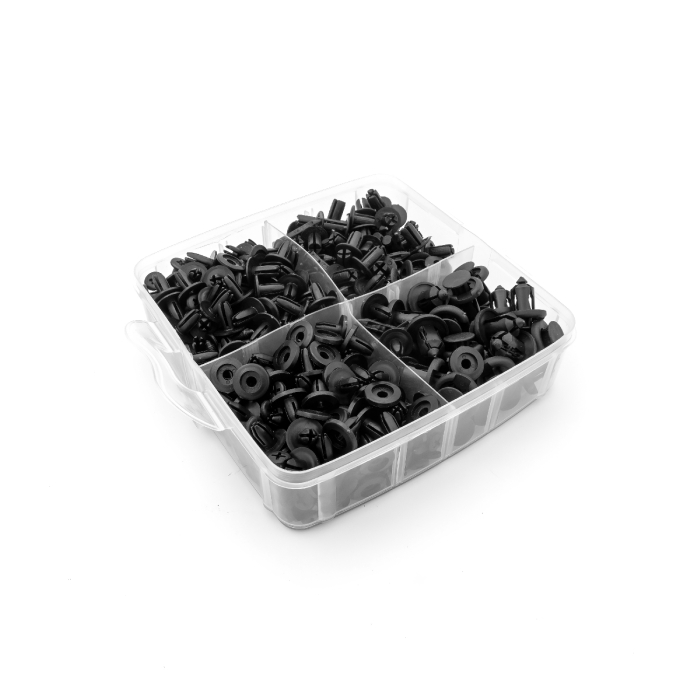 Set de 620 de Cleme din Plastic + 5 unelte accesorii auto [6]