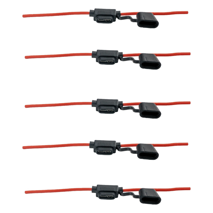 Set suport siguranta auto tip MIDI etanse 5 buc cablu cupru 12V [2]