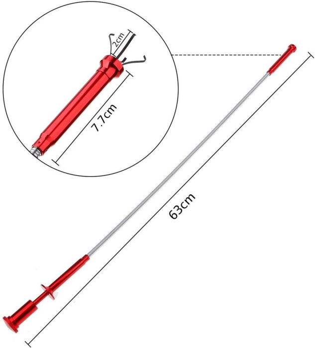 Unealtă Recuperare Auto Magnet gheare si led 61 cm CarGuard [4]