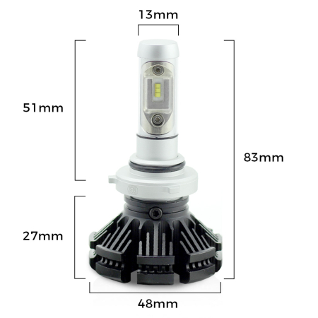 9006 - HB4 LED 12-24V - 4000 lm Super White iluminare faruri [1]