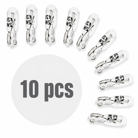Becuri Halogen Auto - Bec Auto T5 12V 2W — Set 10 CarGuard