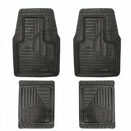 Huse Scaune Auto - Covorase auto universale ajustabile PVC negru pentru interior auto