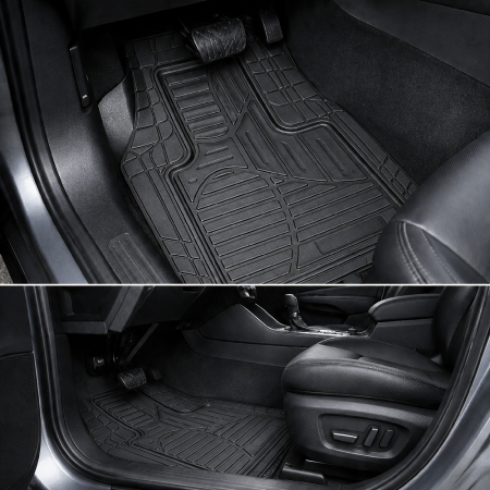 Covorase auto universale ajustabile PVC negru pentru interior auto [7]