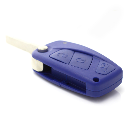 Carcasa cheie tip briceag Fiat 3 butoane albastru accesorii auto [5]