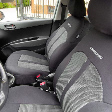 Huse universale premium pentru scaune auto gri+negru protecție interior auto [1]