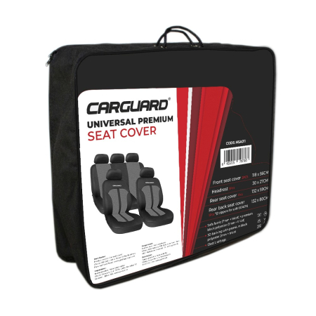 Huse universale premium pentru scaune auto gri+negru protecție interior auto [4]