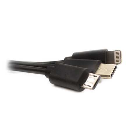 Încărcător universal cu încărcare rapidă Type-C - Micro-USB, iPhone cablu inclus [5]