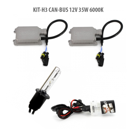 Becuri - Kit Xenon H3 CAN-BUS 12V 35W 6000K CarGuard