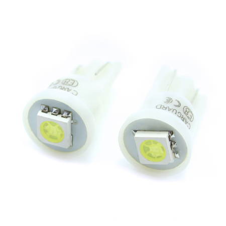 Becuri - LED T10 18lm 6000K Pozitie Interior Auto Set 2 buc