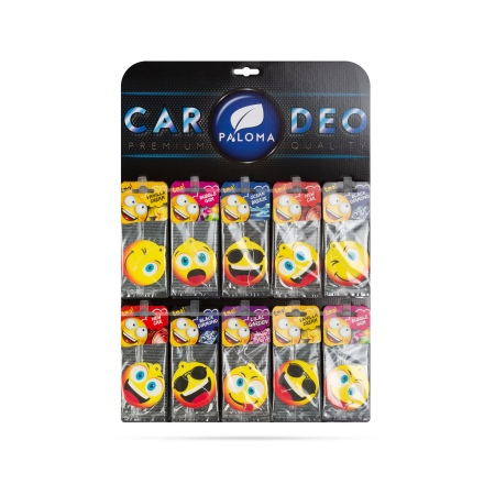 Paloma Displays - Odorizant Auto Paloma Emo/Smiley Display 90 buc. - CarGuard