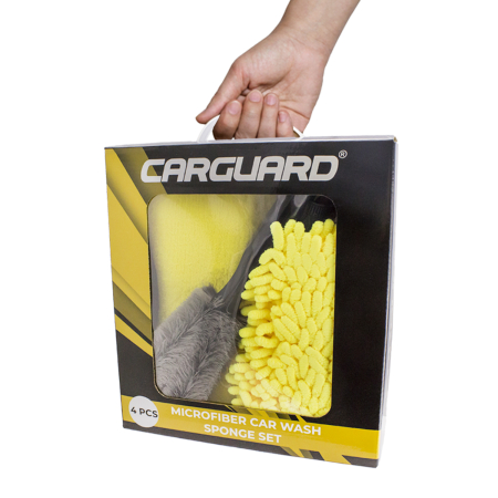 Lavete Microfibre - Set burete cu microfibre si perie accesorii curățare auto