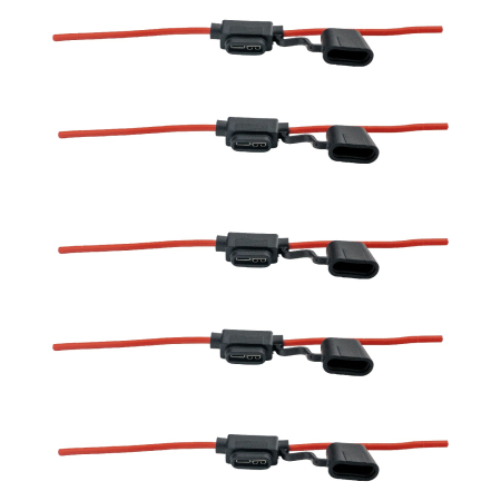 Set suport siguranta auto tip MIDI etanse 5 buc cablu cupru 12V [1]