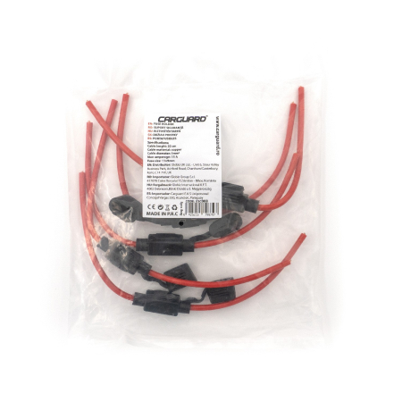 Set suport siguranta auto tip MINI etanse 5 buc cablu cupru 1 mm² [1]