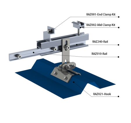 Suport reglabil pt Panou Sandwich "Z" montaj panou fotovoltaic [1]