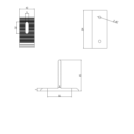 Suport T pentru fixare panou fotovoltaic aluminiu montaj acoperiș [1]