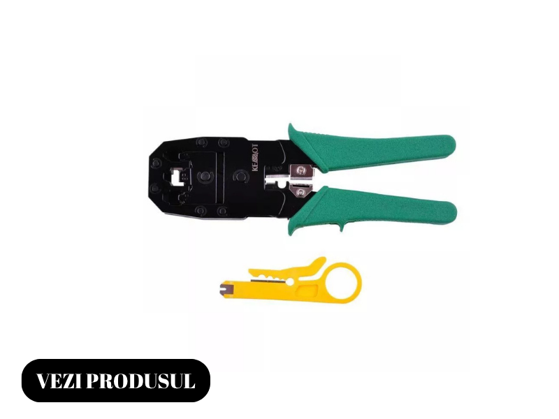Cleste pentru sertizat universal 4 6 8 contacte RJ10 RJ11 RJ12 RJ45 Rebel