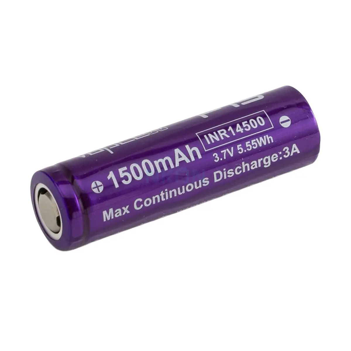 Acumulator - Acumulator Li-ion 14500 3.7V 1500mAh cu terminal plat, descarcare 3A, compact și fiabil