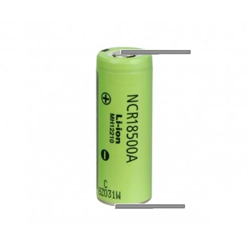 Electrice - Acumulator 18500 LI-ION 3.6V 1900mAh 3.8A Panasonic NCR18500A cu lamele sudate în U – IoElectronice.ro