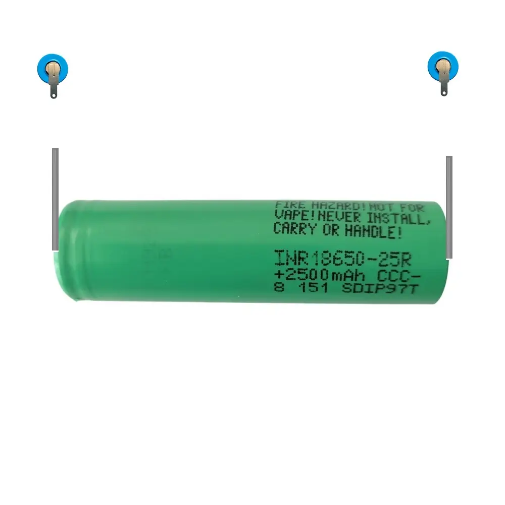 Acumulator - Acumulator 18650 3.6V Li-Ion 2500mAh Samsung INR18650-25R-U-2, amperaj 20A, tip Li-Ion, model Samsung