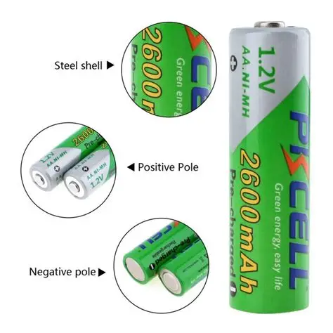 Acumulator Ni-MH AA 1.2V 2600mAh Preîncărcat 1 bucată [2]