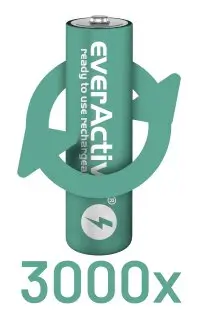 Acumulator Ni-MH AAA 550mAh, Reîncărcabil, EverActive, Ideal pentru Telecomenzi, Lanterne și Aplicații Casnice [3]