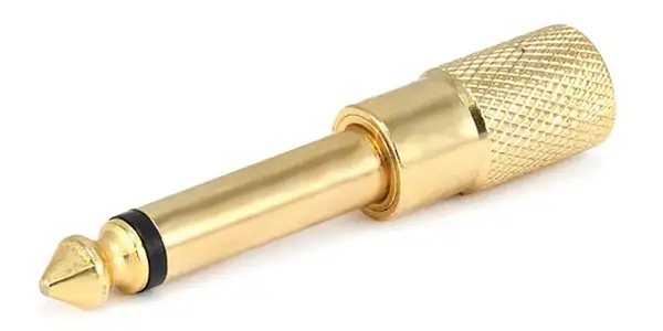 Adaptor audio JACK 6.3 mm tata la 3.5 mm mono OEM, conectori mono, garanție 24 luni persoane fizice [1]