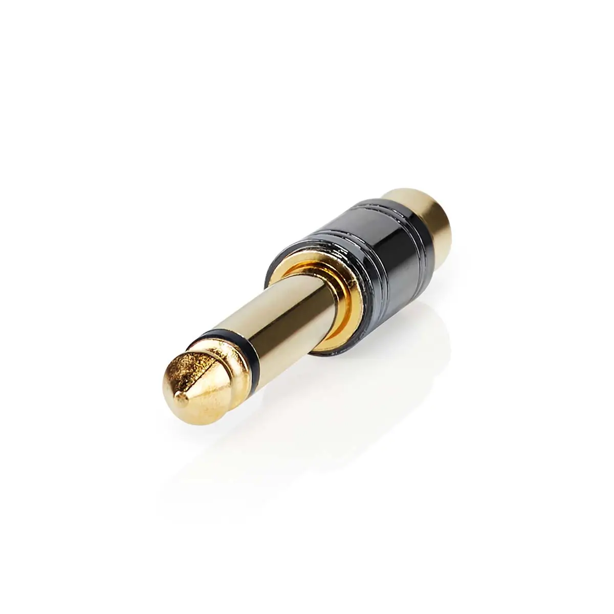 Adaptor audio mono jack 6.35 mm tata - RCA mama gri Nedis, 6,3 mm mono, 24 luni garanție persoane fizice [3]