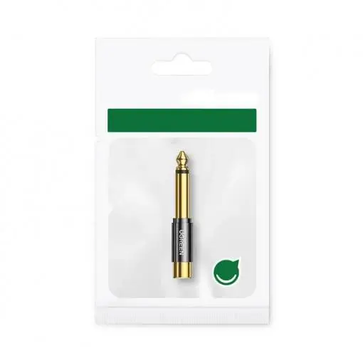Adaptor audio Jack 6.35 mm tata la RCA mama Ugreen 80731 mono, conectori RCA și Jack 6.35 mm, ideal pentru audio. [2]