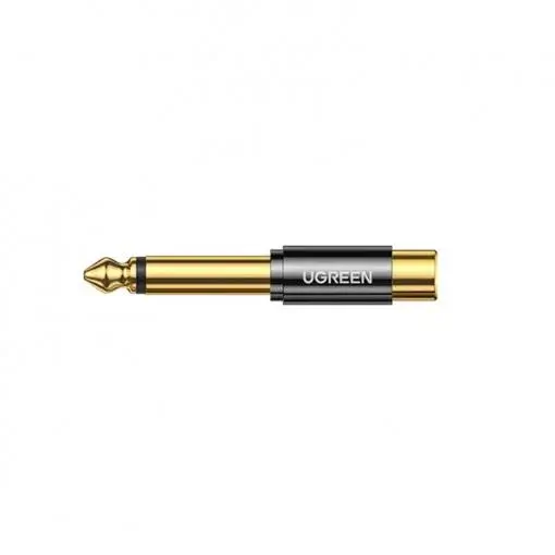 Adaptoare Jack - Adaptor audio Jack 6.35 mm tata la RCA mama Ugreen 80731 mono, conectori RCA și Jack 6.35 mm, ideal pentru audio.