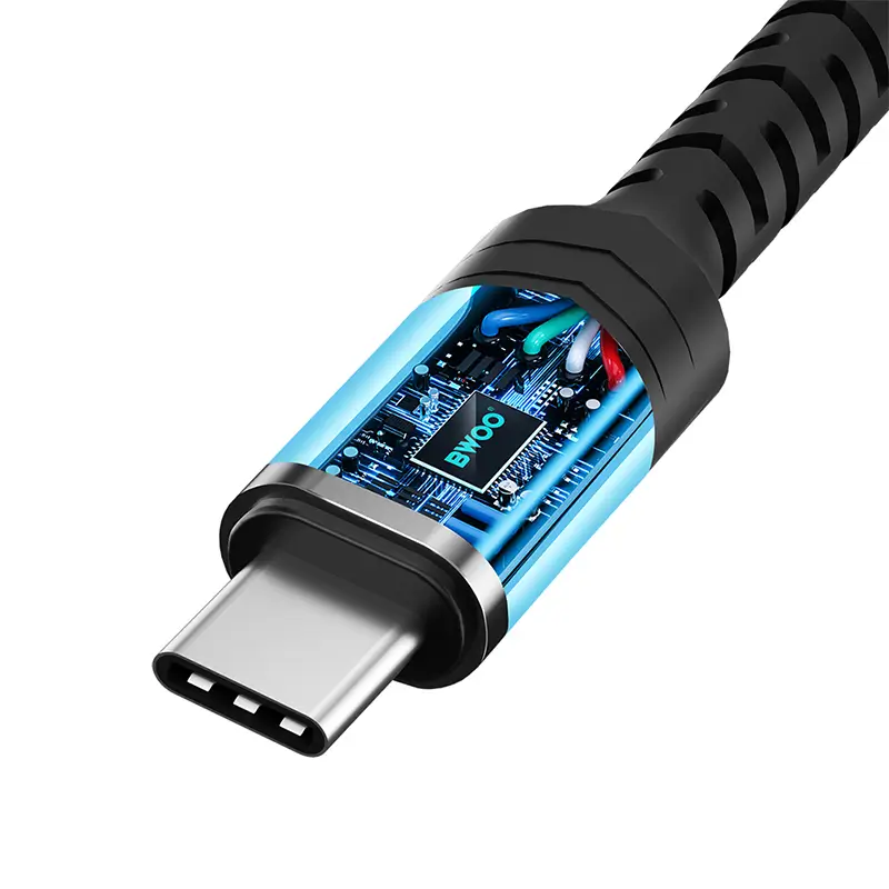 Adaptor audio USB-C tata - JACK 3.5 mm mama 10cm negru BWOO BO-BZ47 - IoElectronice.ro [2]