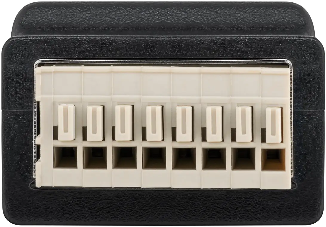 Adaptor bloc terminal 8 pini RJ45 mama 8P8C Goobay 76737 pentru conexiuni rețea stabile [1]