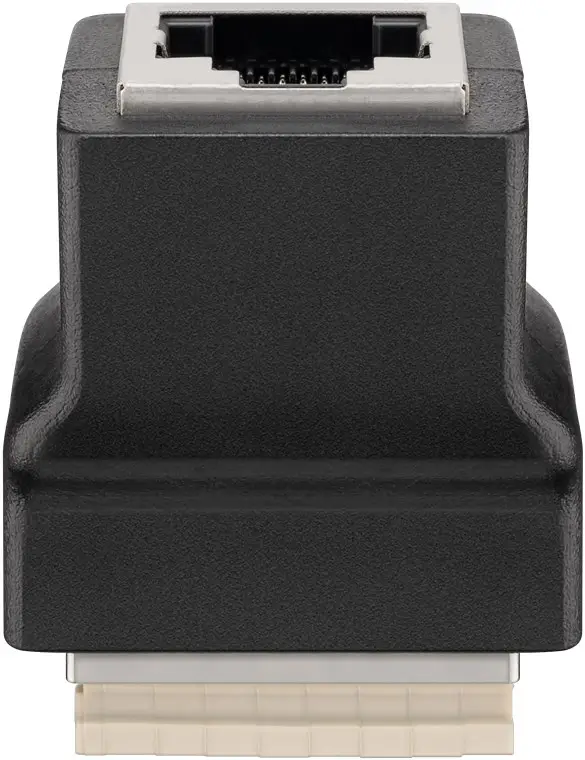 Adaptor bloc terminal 8 pini RJ45 mama 8P8C Goobay 76737 pentru conexiuni rețea stabile [2]