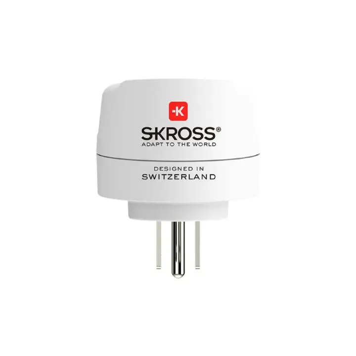 Adaptor de călătorie SKROSS Europa Schuko mama – SUA tata 16A 1.500203C-E, 15 Ah, compatibilitate internațională. [3]