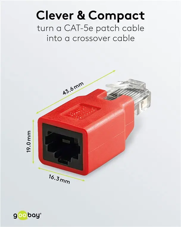 Adaptor crossover RJ45 tata la RJ45 mama Goobay – IoElectronice.ro [3]