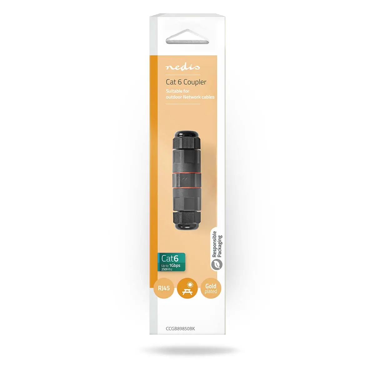 Adaptor cuplaj de exterior Cat6 RJ45 mama-mama FTP Nedis CCGB89850BK – IoElectronice.ro [8]