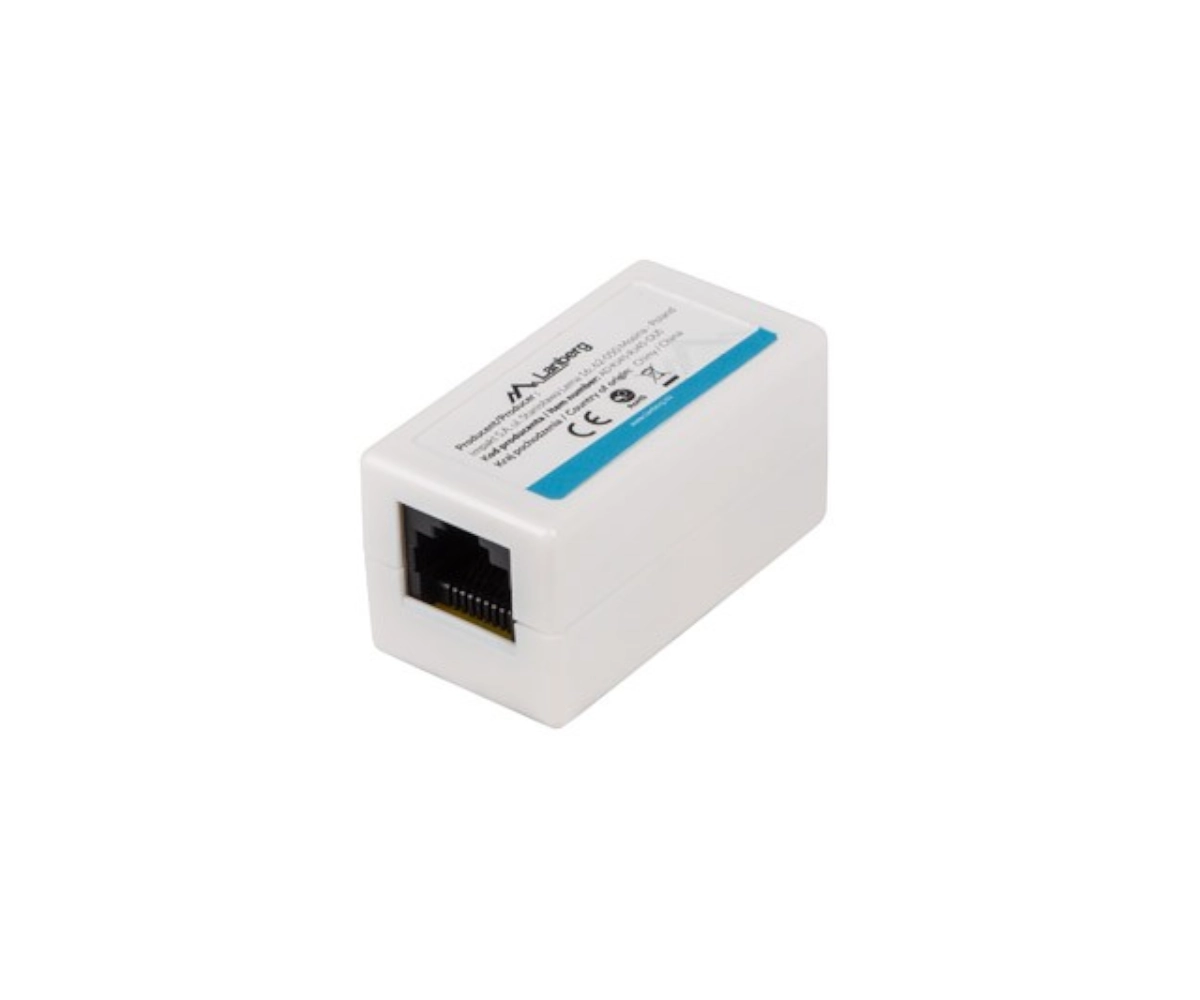 Adaptor cuplor RJ45 Cat6 LANBERG – Soclu din ambele părți, Ecran neecranat, Nichelat, Culoare albă [1]