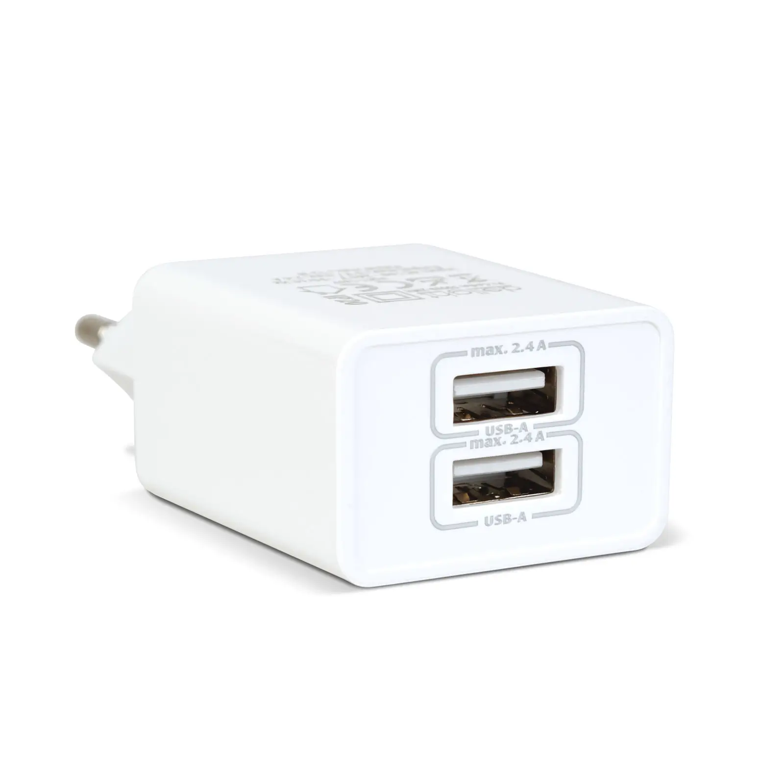 Telefoane-tablete - Adaptor de încărcare 2x USB 5V 2.4A alb delight 55039-2WH – IoElectronice.ro