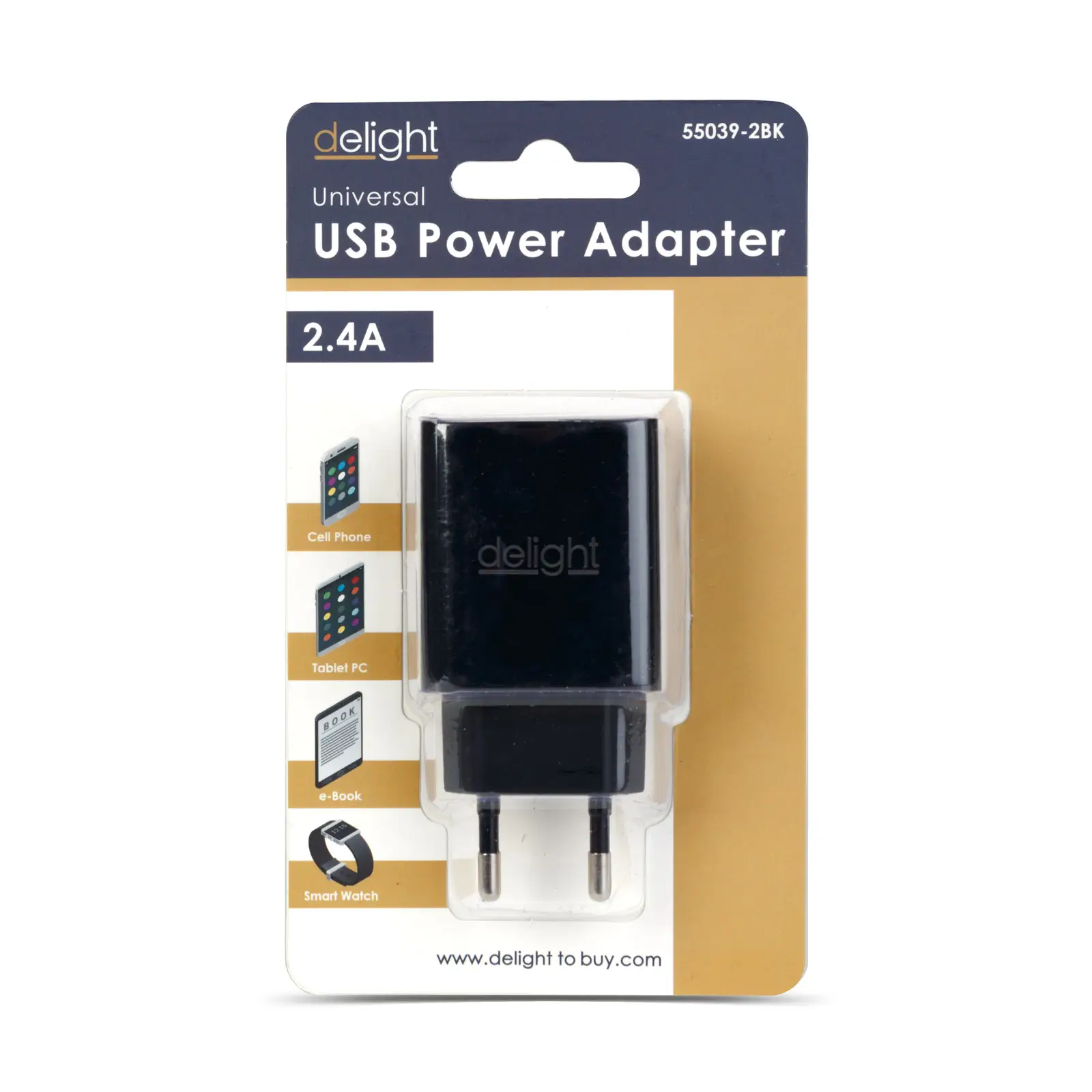 Adaptor de încărcare 2x USB 5V 2.4A negru delight 55039-2BK – IoElectronice.ro [3]