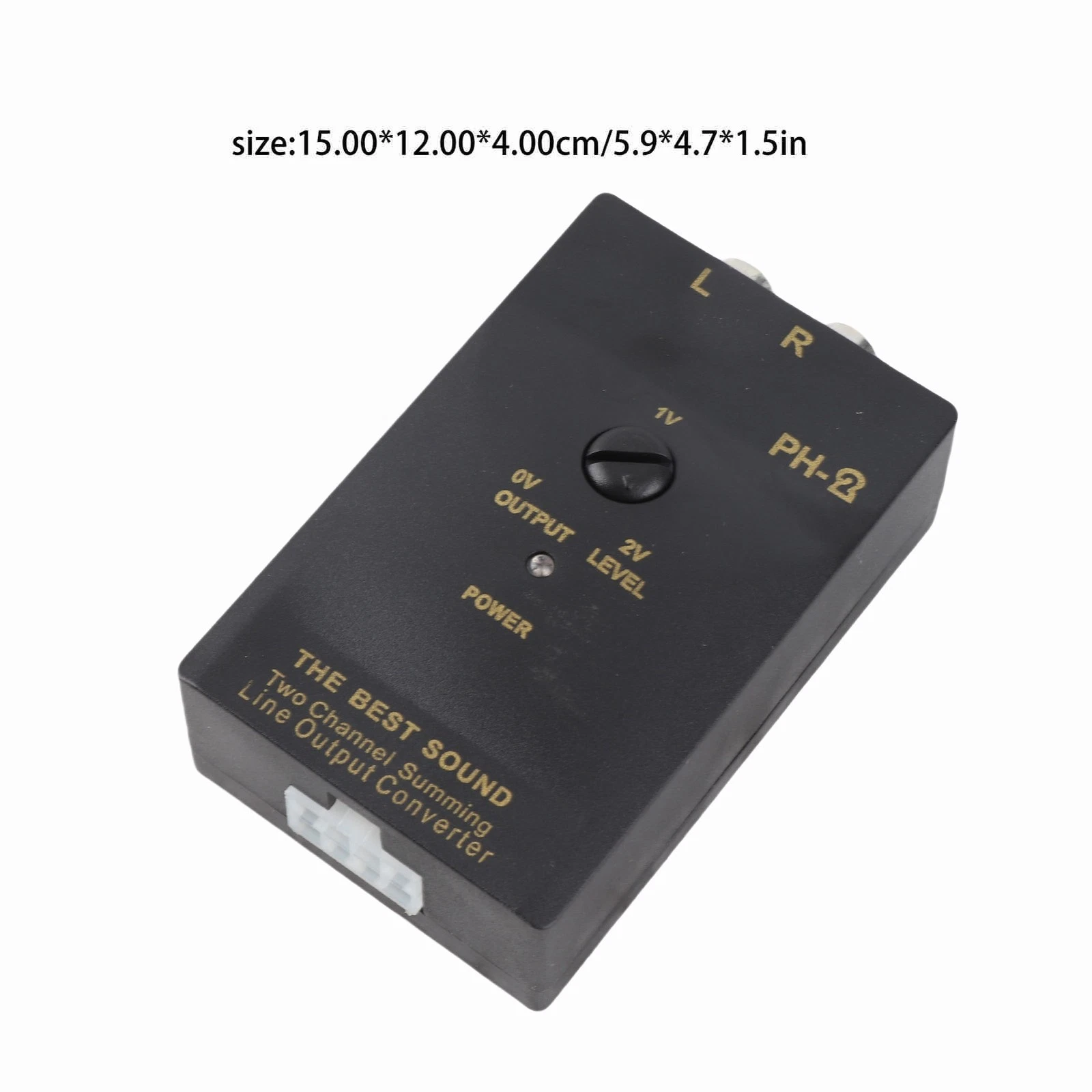 Adaptor de mașină audio STEREO HIGH TO LOW 50W 1A HI(difuzoare) - LOW(2x RCA) – IoElectronice.ro [3]