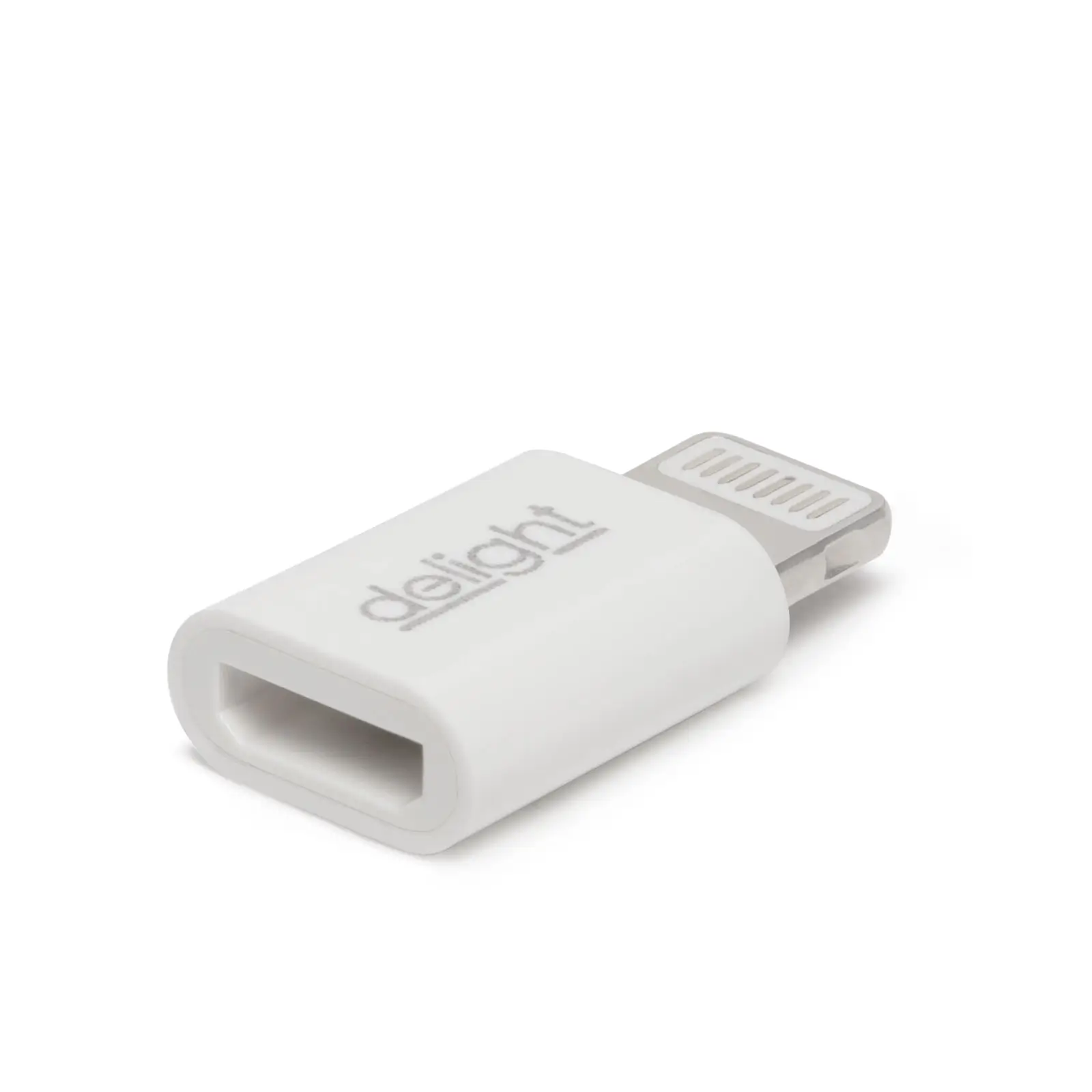 Cabluri telefon-tableta - Adaptor iPhone Lightning tata la Micro USB mama Delight 55448 – IoElectronice.ro