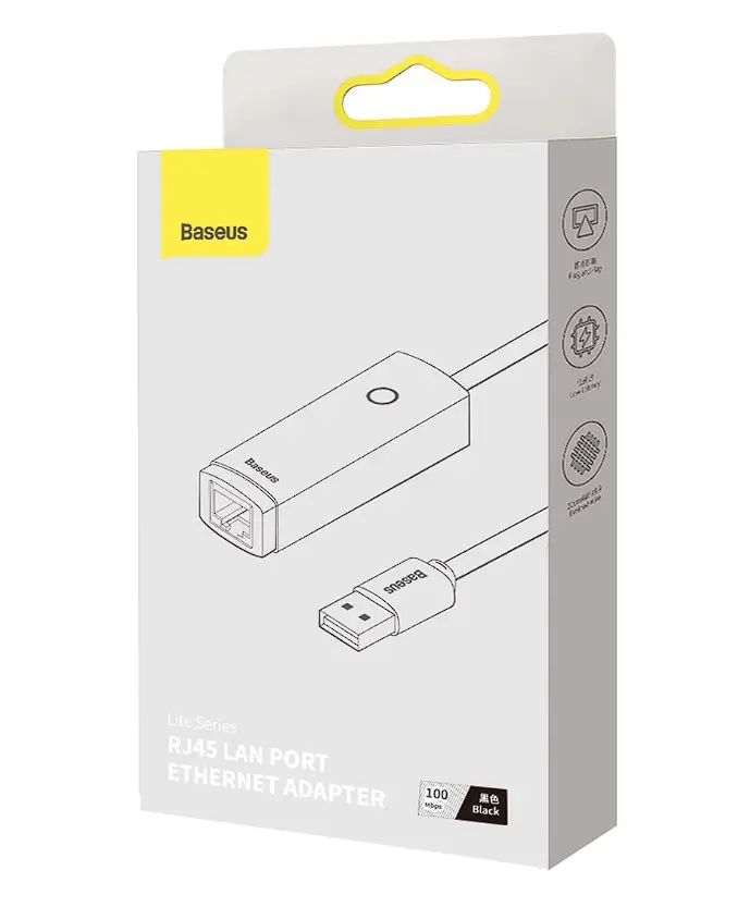 Adaptor retea Baseus Lite USB 2.0 la RJ45 10/100Mbps cu LED WKQX000001 – IoElectronice.ro [3]
