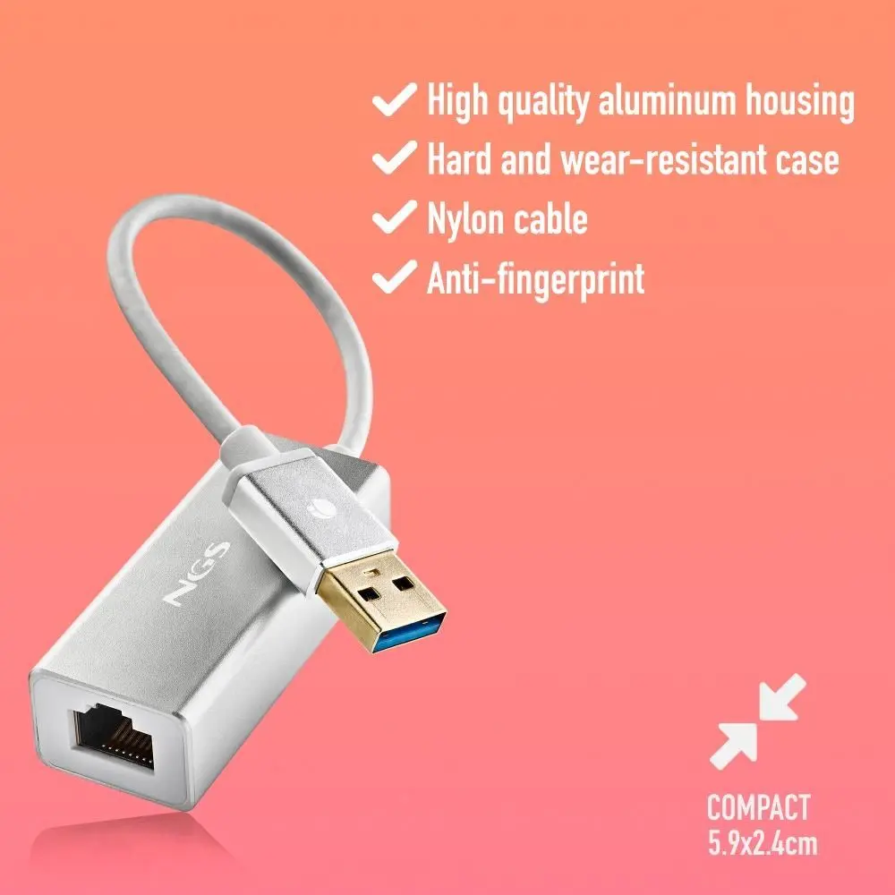 Adaptor rețea NGS Hacker 3.0 USB3.0 la RJ45 1000Mbit/s Gigabit Ethernet – IoElectronice.ro [3]