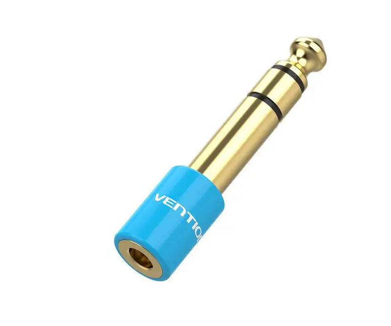 Conectica - Adaptor stereo audio Jack 3.5 mm mama - Jack 6.3 mm tata VENTION VAB-S01-L, conectori stereo, brand VENTION